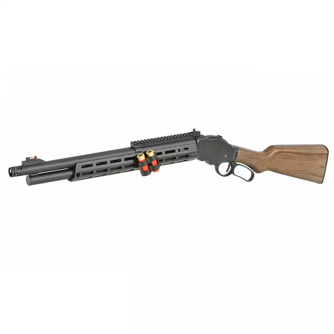 [Ensemble] AT8703 lever-action shotgun replica - Black [Golden Eagle] + Ensemble rails KeyMod/Mlok en polymere - Balck [MP]