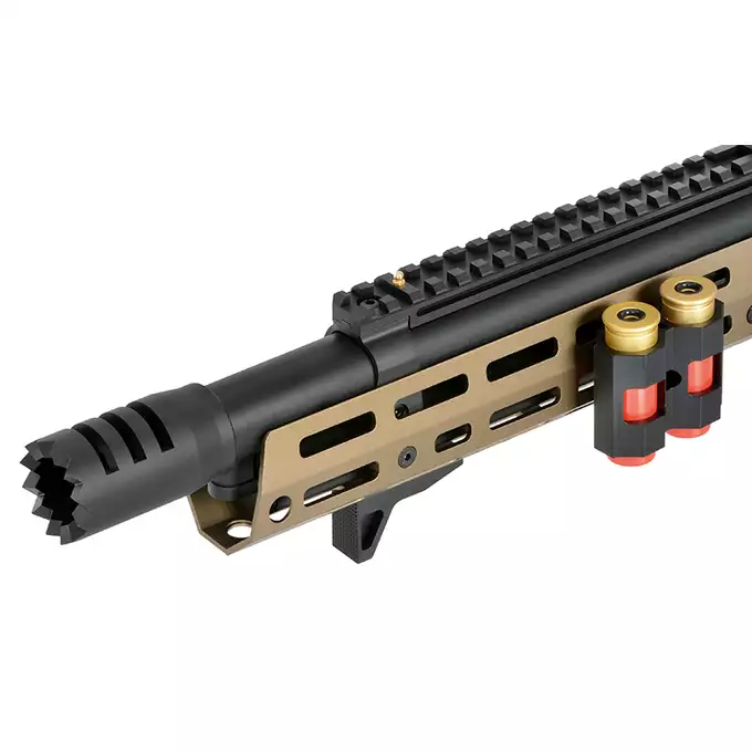 [Set] AT8701T lever-action shotgun replica - Black [Golden Eagle] + KeyMod/MLOCK Polymer Rail Set - Black [MP]