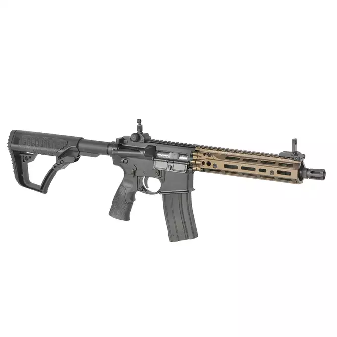 [Zestaw] Replika GBBR DD4 MK18 RIII S 10,3" [EMG] + Komplet polimerowych szyn montażowych - MLOCK/Key-mod - Black [MP]