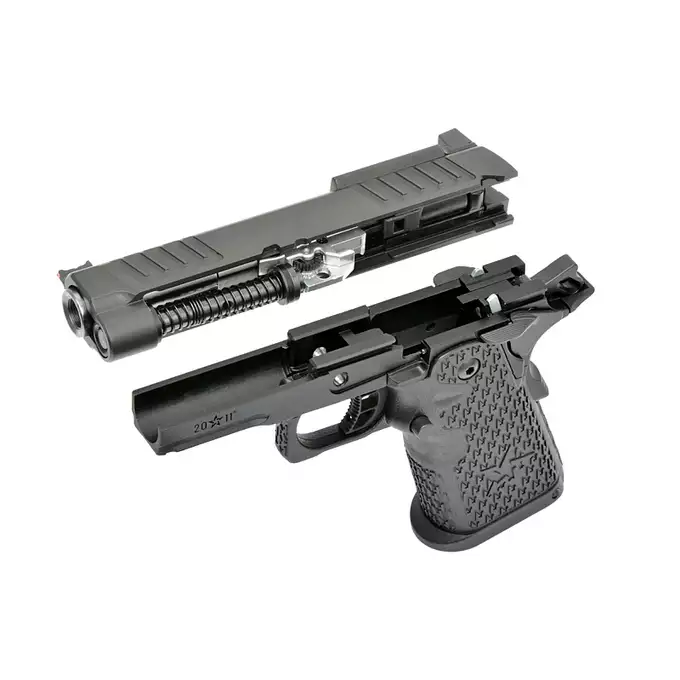 [Zestaw] Replika pistoletu STACCATO 2011 C2 Licencjonowane przez EMG - Black [6MMPROSHOP] + Kulki BIO 0,28g - 2000 szt [P&amp;J]