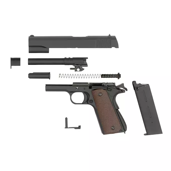 [Zestaw] 1911 [KJW] + Kulki BIO 0,28g - 2000 szt [P&amp;J]