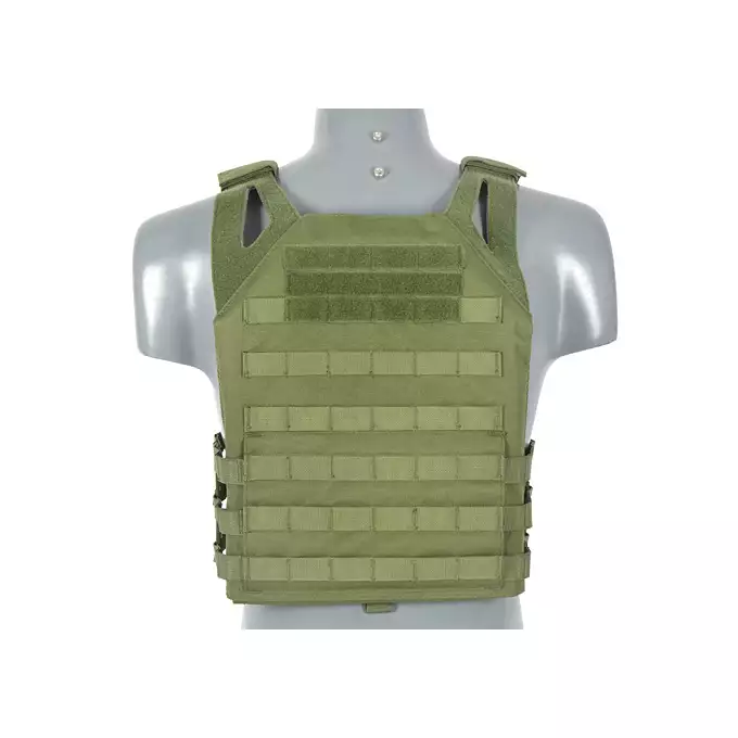 [Zestaw] Lekka kamizelka taktyczna MOLLE - Olive [8FIELDS] + Jump Plate Carrier V2 (Duży Rozmiar) - Olive [8FIELDS]