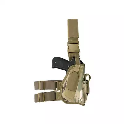 [Zestaw] Replika pistoletu SOCOM z tłumikiem (wersja CO2) [STTI] + Kabura udowa - Multicamo [8FIELDS]