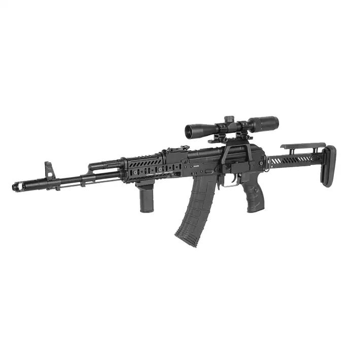 [Zestaw] EC-202 replika ciężkiego karabinu szturmowego - Black [E&amp;C] + Luneta karabinowa Matiz 2-7x32 [Vector Optics]