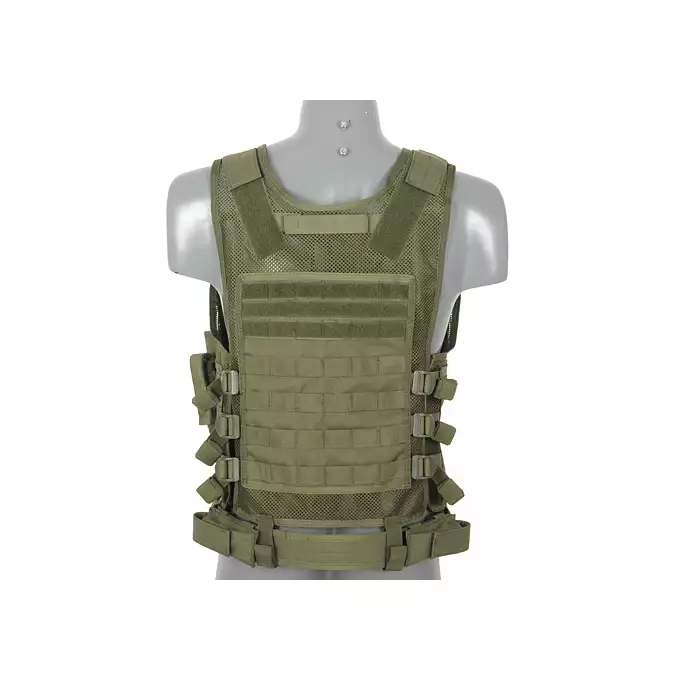 [Zestaw] Lekka kamizelka taktyczna MOLLE - Olive [8FIELDS] + Jump Plate Carrier V2 (Duży Rozmiar) - Olive [8FIELDS]