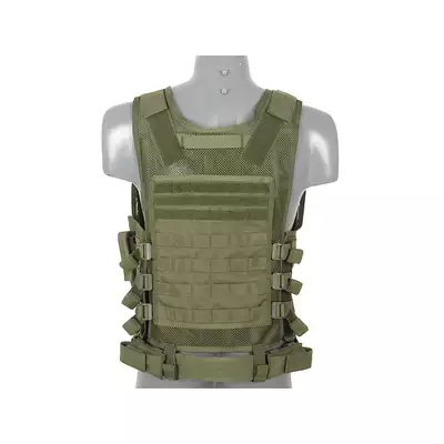 [Zestaw] Lekka kamizelka taktyczna MOLLE - Olive [8FIELDS] + Jump Plate Carrier V2 (Duży Rozmiar) - Olive [8FIELDS]