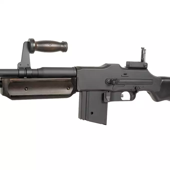 [Zestaw] Replika karabinu maszynowego M1918 BAR - Real Wood [S&amp;T] + Magazynek Mid-Cap 140 Kulek do M1918 BAR [S&amp;T]
