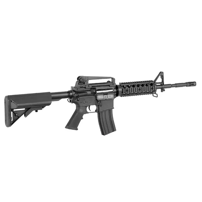 [Zestaw] CM.607 US Army M4 RIS carbine nylon replica - Black [CYMA] + Magazynek Mid-Cap na 160 kulek do M4/AR15 [Fuxing]