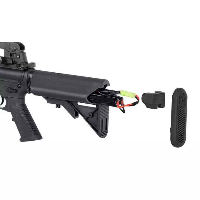 [Zestaw] CM.607 US Army M4 RIS carbine nylon replica - Black [CYMA] + Magazynek Mid-Cap na 160 kulek do M4/AR15 [Fuxing]