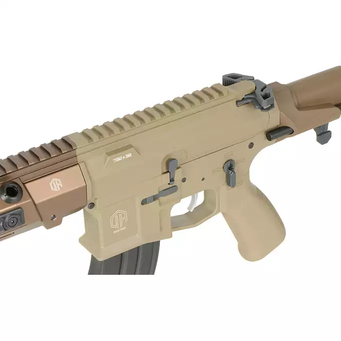 [Zestaw] M923A DEK762 7.62 / 300 BLK - Tan [DE Airsoft] + Magazynek Mid-Cap na 160 kulek do M4/AR15 [Fuxing]