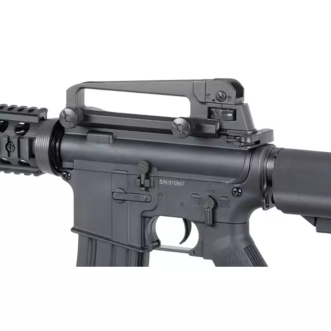 [Zestaw] CM.607 US Army M4 RIS carbine nylon replica - Black [CYMA] + Magazynek Mid-Cap na 160 kulek do M4/AR15 [Fuxing]
