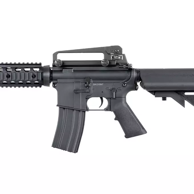 [Zestaw] CM.607 US Army M4 RIS carbine nylon replica - Black [CYMA] + Magazynek Mid-Cap na 160 kulek do M4/AR15 [Fuxing]