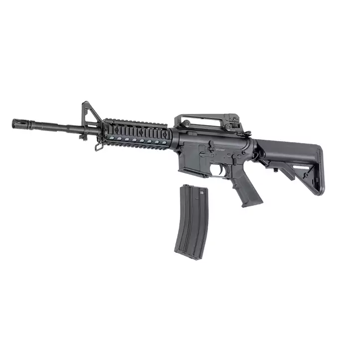 [Zestaw] CM.607 US Army M4 RIS carbine nylon replica - Black [CYMA] + Magazynek Mid-Cap na 160 kulek do M4/AR15 [Fuxing]