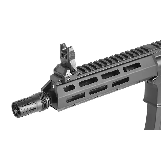 [Zestaw] M906E Full Metal ETU AEG Karabin AR15/M4 - Czarny [Double Eagle] + Magazynek Mid-Cap na 160 kulek do M4/AR15 [Fuxing]