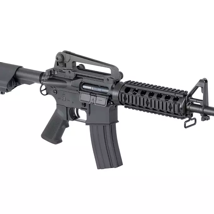 [Zestaw] CM.607 US Army M4 RIS carbine nylon replica - Black [CYMA] + Magazynek Mid-Cap na 160 kulek do M4/AR15 [Fuxing]