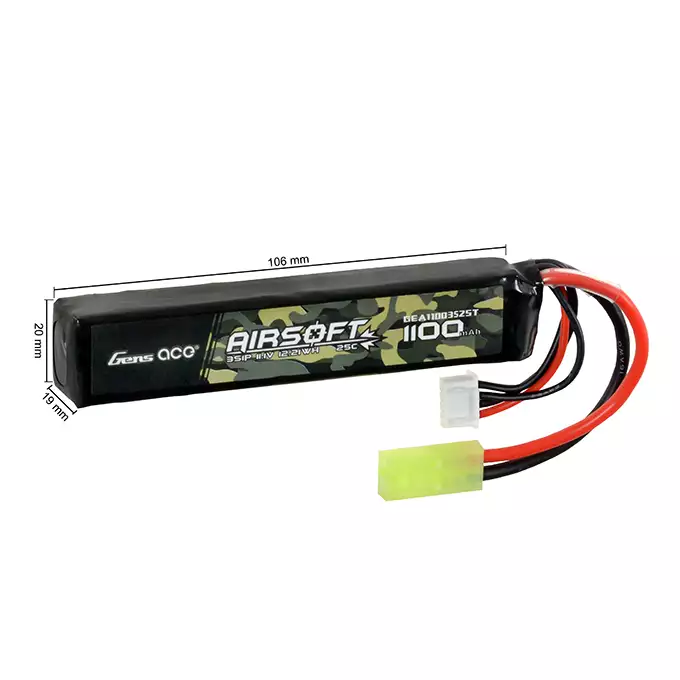 [Zestaw] CM.506 [CYMA] + Akumulator airsoftowy 25C 1100mAh 3S1P 11.1V LiPo mini Tamiya
