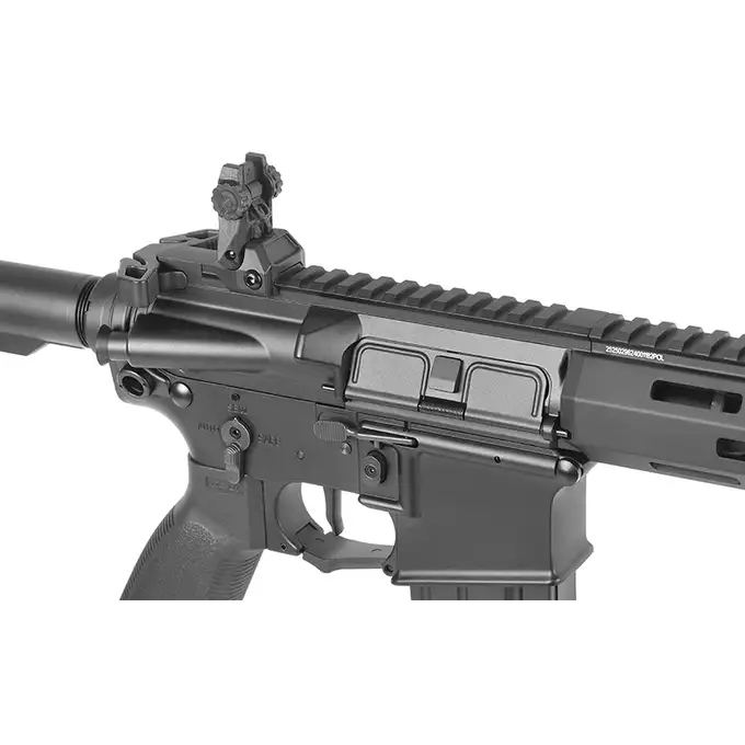 [Zestaw] M906E Full Metal ETU AEG Karabin AR15/M4 - Czarny [Double Eagle] + Magazynek Mid-Cap na 160 kulek do M4/AR15 [Fuxing]