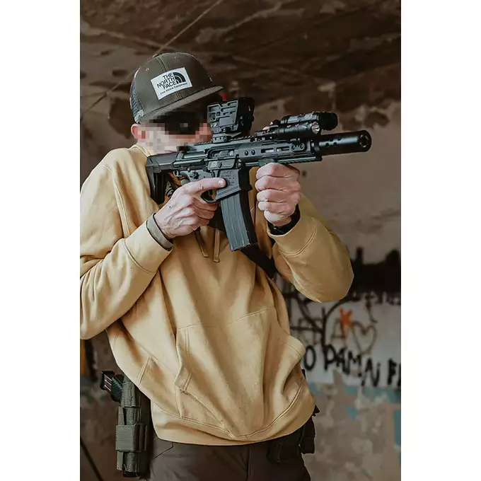 [Zestaw] Replika karabinka Noveske N4 Ghetto Blaster 10.5" MWS Gen 3 GBBr - Sniper Grey [EMG] + Standard Performance Green Gas 500ml [Nimrod]