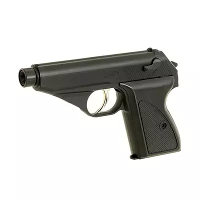 [Zestaw] 7.65 Non-Blowback Airsoft Gas Pistol [SRC] + Light Performance Blue Gas [Nimrod]