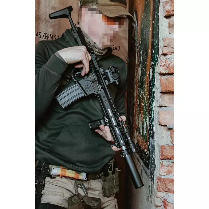 [Zestaw] Replika karabinka Noveske N4 Ghetto Blaster 10.5" MWS Gen3 GBBR - Black [EMG] + Standard Performance Green Gas 500ml [Nimrod]