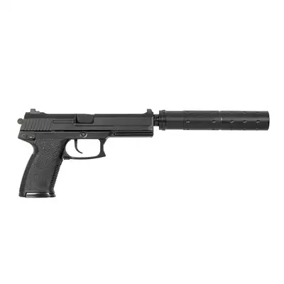 [Zestaw] Replika pistoletu SOCOM z tłumikiem (wersja Green Gaz) [STTI] + Light Performance Blue Gas [Nimrod]