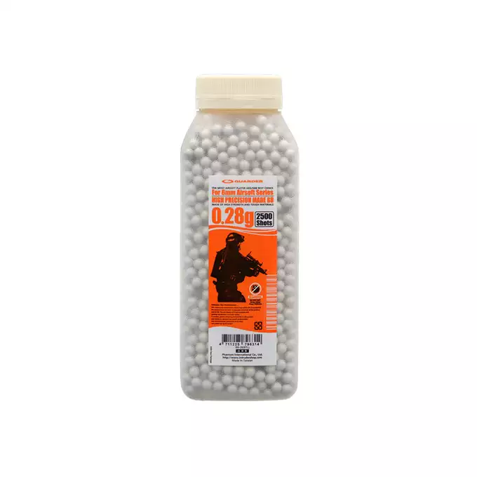 Wysokoprecyzyjne kulki 0,28g do Airsoftu - 2500 szt.