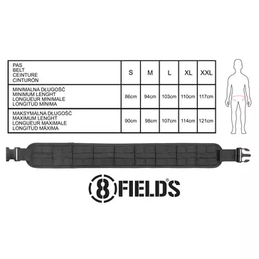 Padded MOLLE Combat Belt (XL) - MT [8FIELDS]