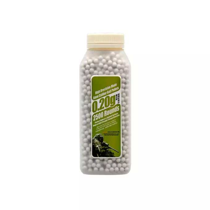 High Precision Made 0.20g BB Pellets for Airsoft Series - 2500 rds