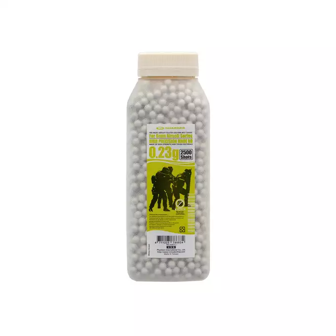 High Precision Made 0.23g BB Pellets for Airsoft Series - 2500 rds.
