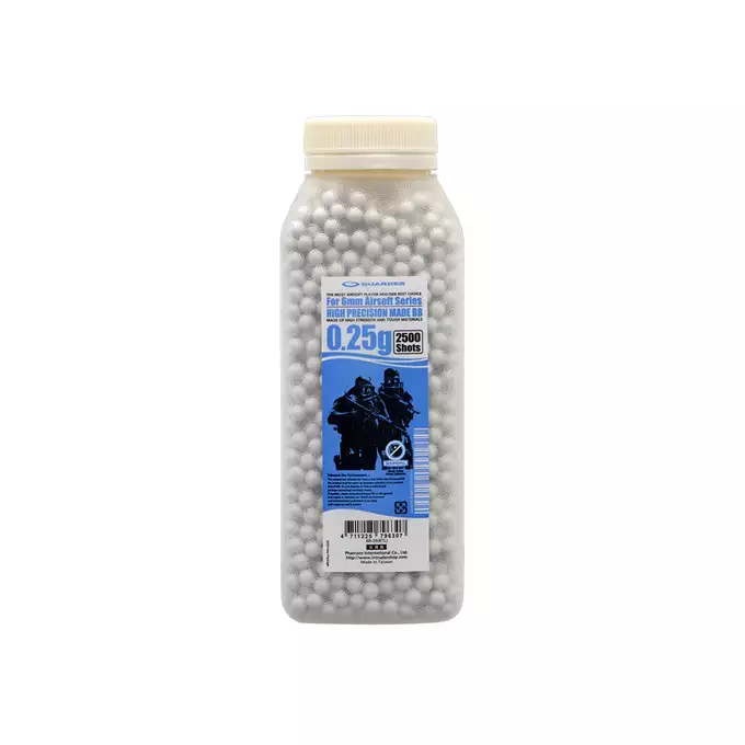 Billes précisions 0,25g pour Airsoft - 2500 pieces