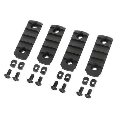 4-PC MLOCK Polymer Rail Kit - Black [TMC]