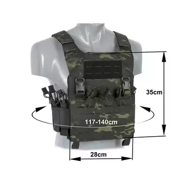 Laser-Cut “Buckle Up" Recon Plate Carrier with AR/AK Magazine Pouch — MB [8Fields]
