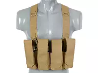 Kamizelka Chest-rig Laser-Cut z ładownicami AR/AK - Coyote [8Fields]
