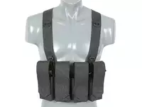 Kamizelka Chest-rig Laser-Cut z ładownicami AR/AK - Czarna [8Fields]