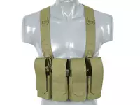 Kamizelka Chest-rig Laser-Cut z ładownicami AR/AK - Olive [8Fields]