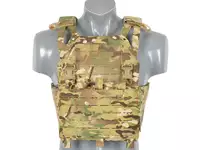 Laser-Cut “Buckle Up" Operator Plate Carrier with AR15/AK Magazine Pouch — Multicamo [8Fields]