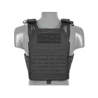 Laser-Cut “Buckle Up" Operator Plate Carrier with AR/AK Magazine Pouch — Black [8Fields]