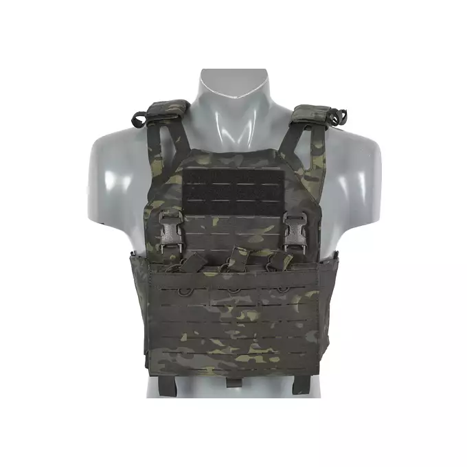 Laser-Cut “Buckle Up" Operator Plate Carrier with AR/AK Magazine Pouch — MB [8Fields]