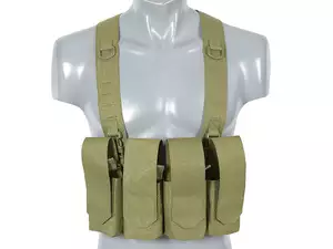 Kamizelka Chest-rig Laser-Cut z ładownicami AR/AK - Olive [8Fields]