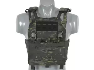 Laser-Cut “Buckle Up" Operator Plate Carrier with AR15/AK Magazine Pouch — MB [8Fields]