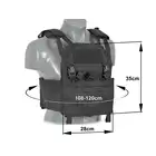 Laser-Cut “Buckle Up" Operator Plate Carrier with AR/AK Magazine Pouch — Black [8Fields]