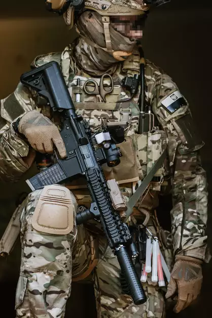 Laser-Cut “Buckle Up" Operator Plate Carrier with AR/AK Magazine Pouch — Multicamo [8Fields]