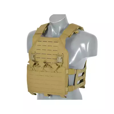 Kamizelka Assault Plate Carrier Laser-Cut Buckle Up z ładownicą na magazynki AR15/AK - Coyote [8Fields]