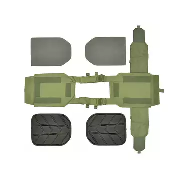 Laser-Cut “Buckle Up" Operator Plate Carrier with AR/AK Magazine Pouch — Multicamo [8Fields]