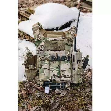 Laser-Cut “Buckle Up" Recon Plate Carrier with AR15/AK Magazine Pouch — Multicamo [8Fields]