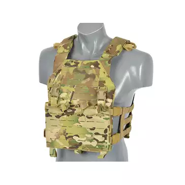 Laser-Cut “Buckle Up" Assault Plate Carrier with AR/AK Magazine Pouch — Multicamo [8Fields]