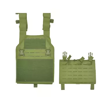 Laser-Cut “Buckle Up" Assault Plate Carrier with AR/AK Magazine Pouch — Multicamo [8Fields]
