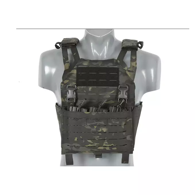 Laser-Cut “Buckle Up" Operator Plate Carrier with AR/AK Magazine Pouch — MB [8Fields]