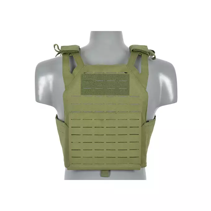 Laser-Cut “Buckle Up" Operator Plate Carrier with AR/AK Magazine Pouch — Olive [8Fields]