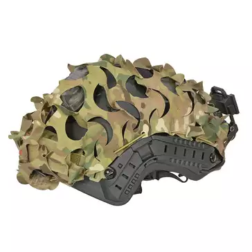 3D Laser-Cut Camouflage Cover for High-Cut Helmet - Multicamo [8Fields]